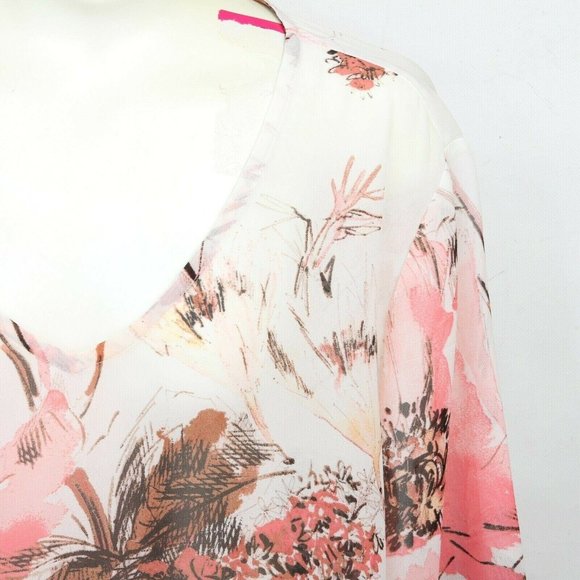 Travelers Collection By Chicos Chiffon Sheer - Picture 3 of 5